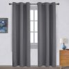 gray blackout thermal curtain