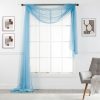 light blue valance window scarf