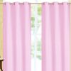 rose pink blackout thermal curtain