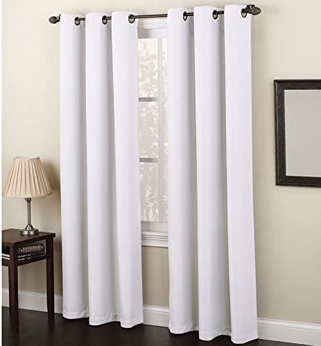 white blackout thermal curtain