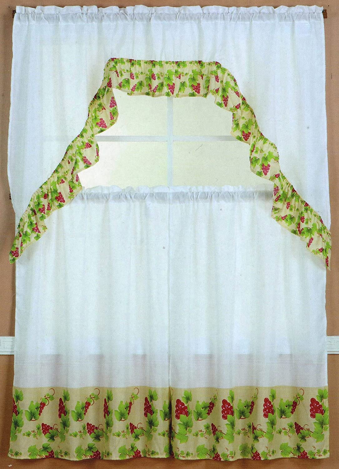 Grapes kitchen curtain