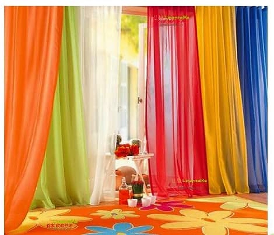 Rainbow Sheer Curtain Rainbow Sheer Curtain