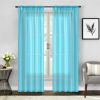 Turquoise drapes Turquoise sheer drapes rod pocket