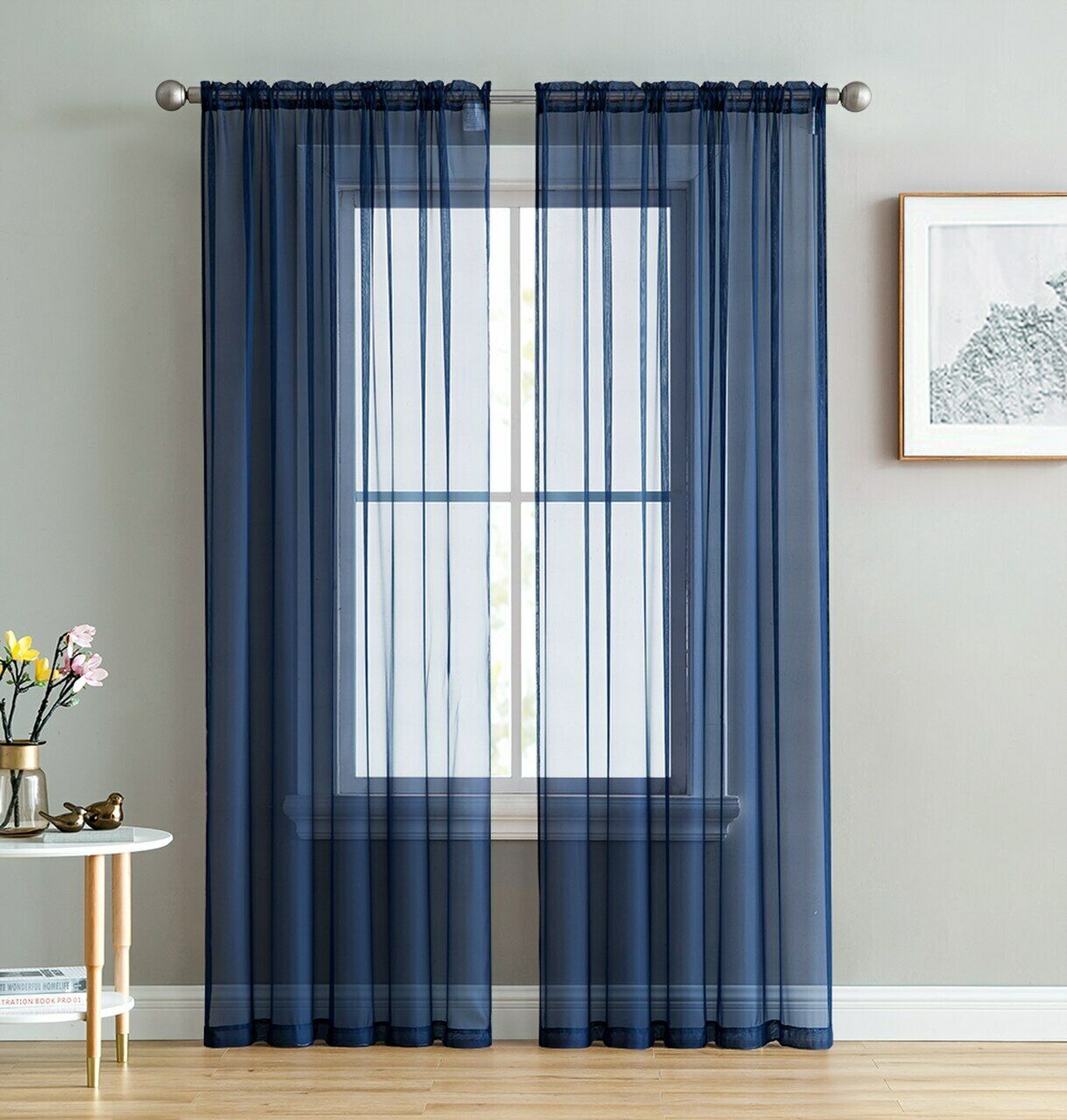 navy blue drapes navy blue sheer drapes rod pocket