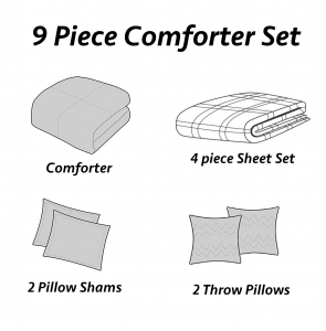 9pc comforter set