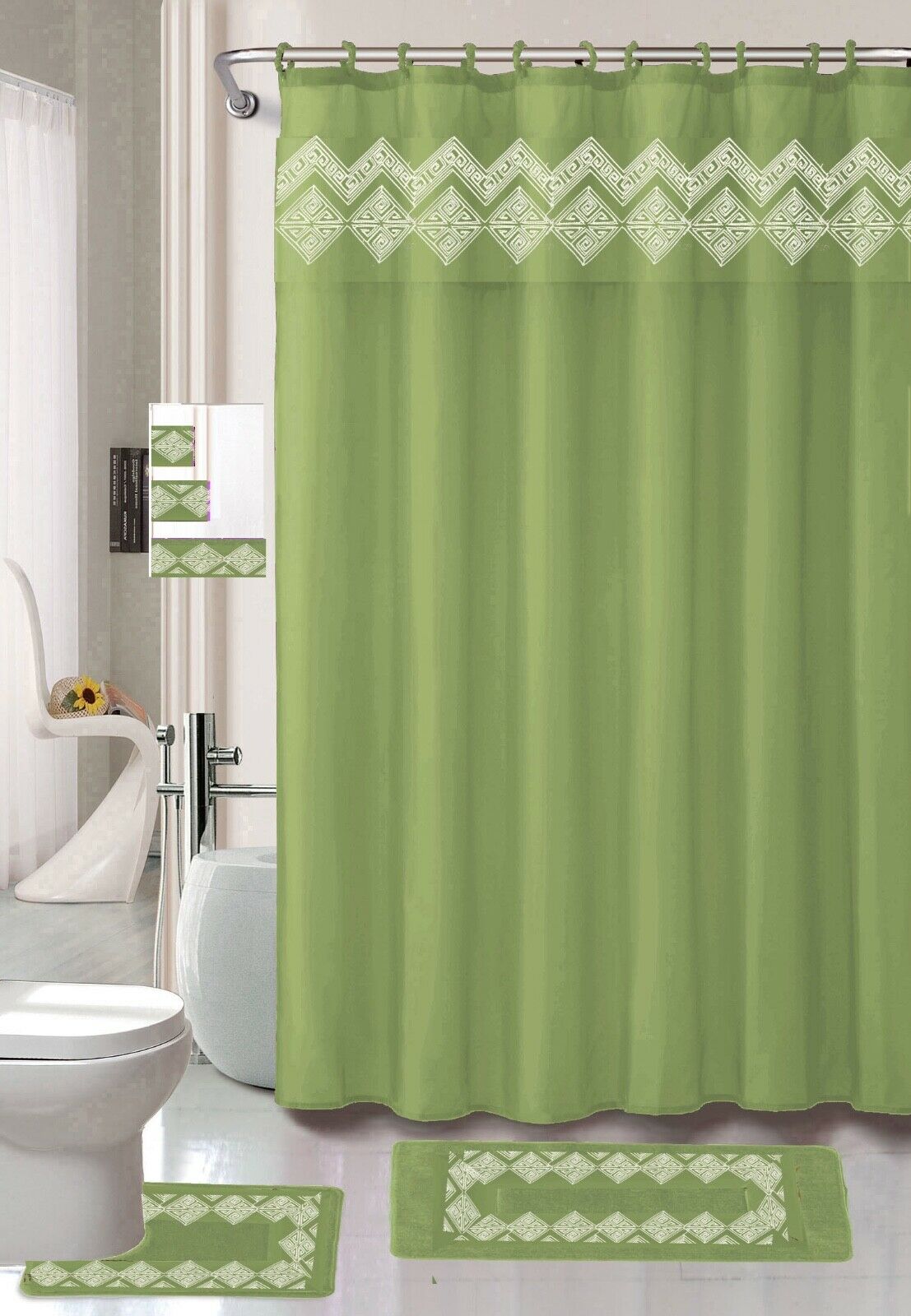 Sage Bathroom Set