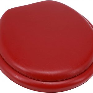 soft red toilet seat