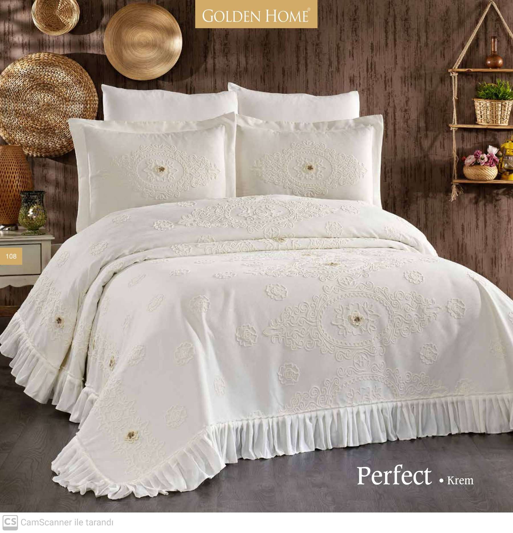 Beige Perfect handmade quilt