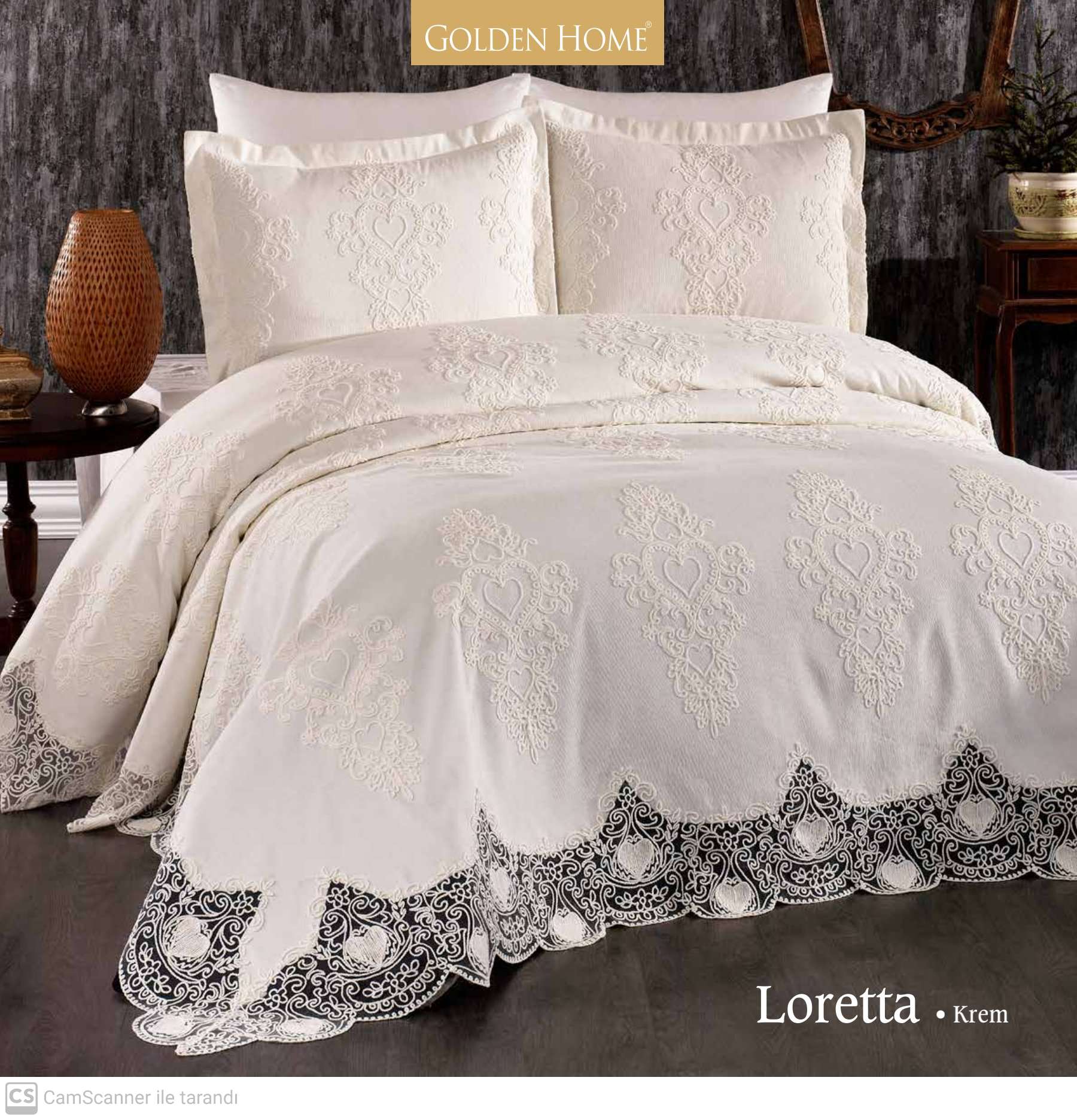 Loretta Beige quilt set