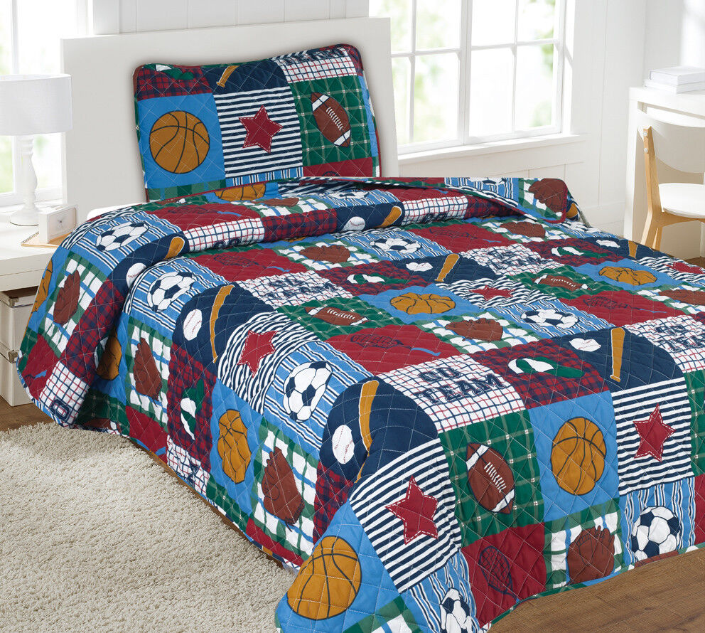 patchwork sports quilt patchwork sports quilt