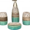 Blue Stone Bathroom Accessory Set Blue Stone Bathroom Accessory Set