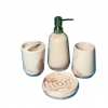 Bathroom Pink Marble Accessory Set