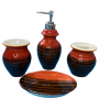 Red & Brown Bathroom Set Red & Brown Bathroom Set