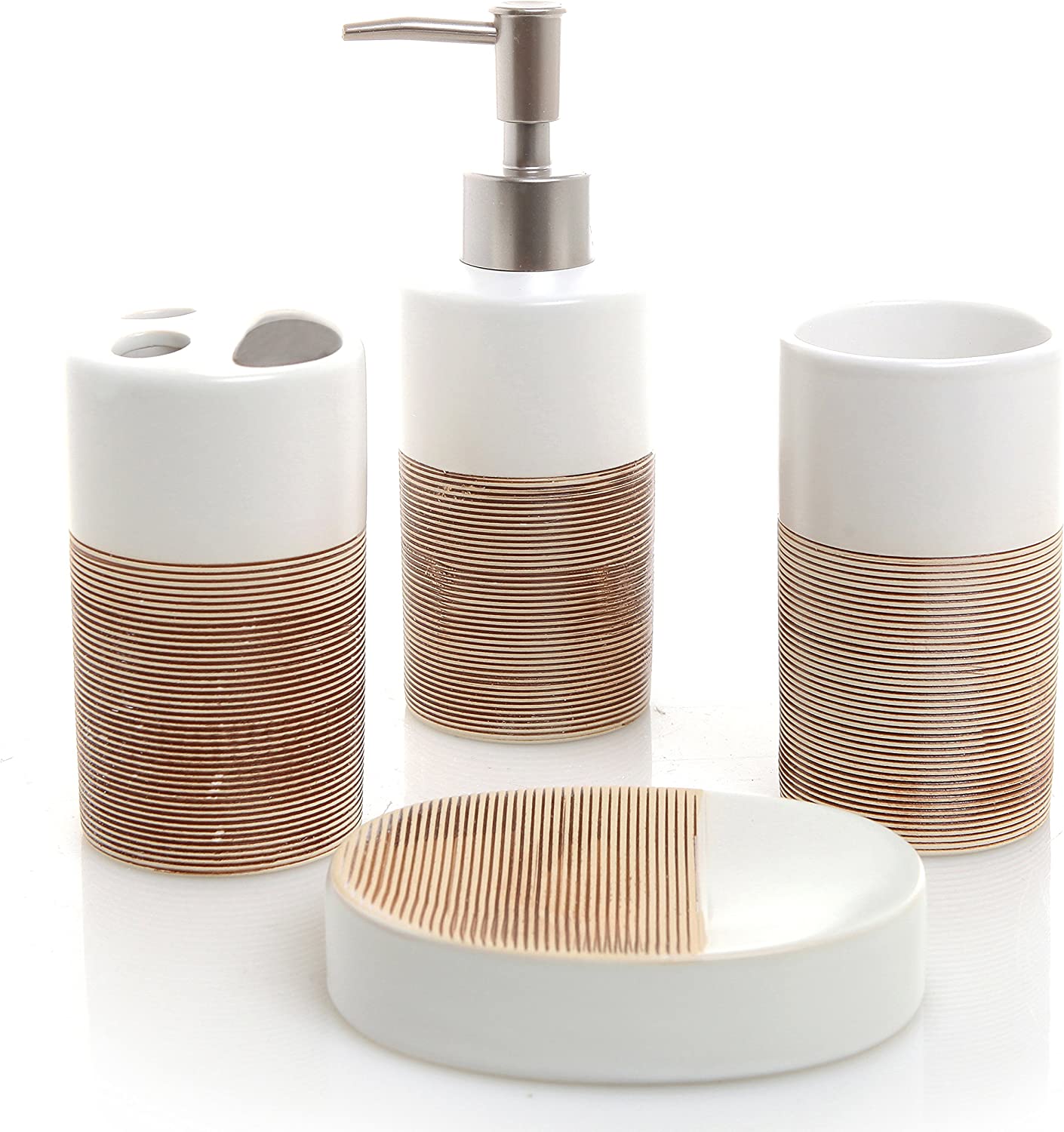 White & brown Bathroom Set White & brown Bathroom Set