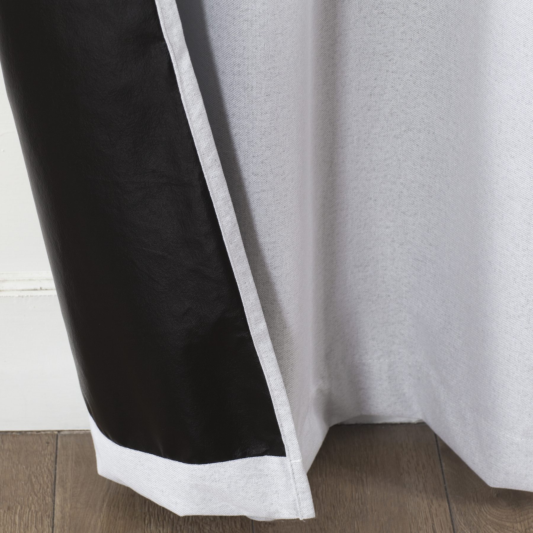 White Blackout Curtain bottom White Blackout Curtain bottom